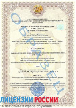 Образец разрешение Зима Сертификат ISO 50001